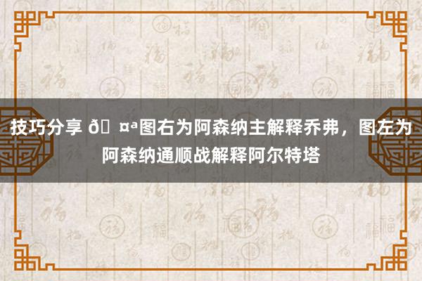 技巧分享 🤪图右为阿森纳主解释乔弗，图左为阿森纳通顺战解释阿尔特塔