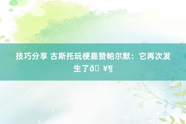 技巧分享 古斯托玩梗嘉赞帕尔默：它再次发生了🥶